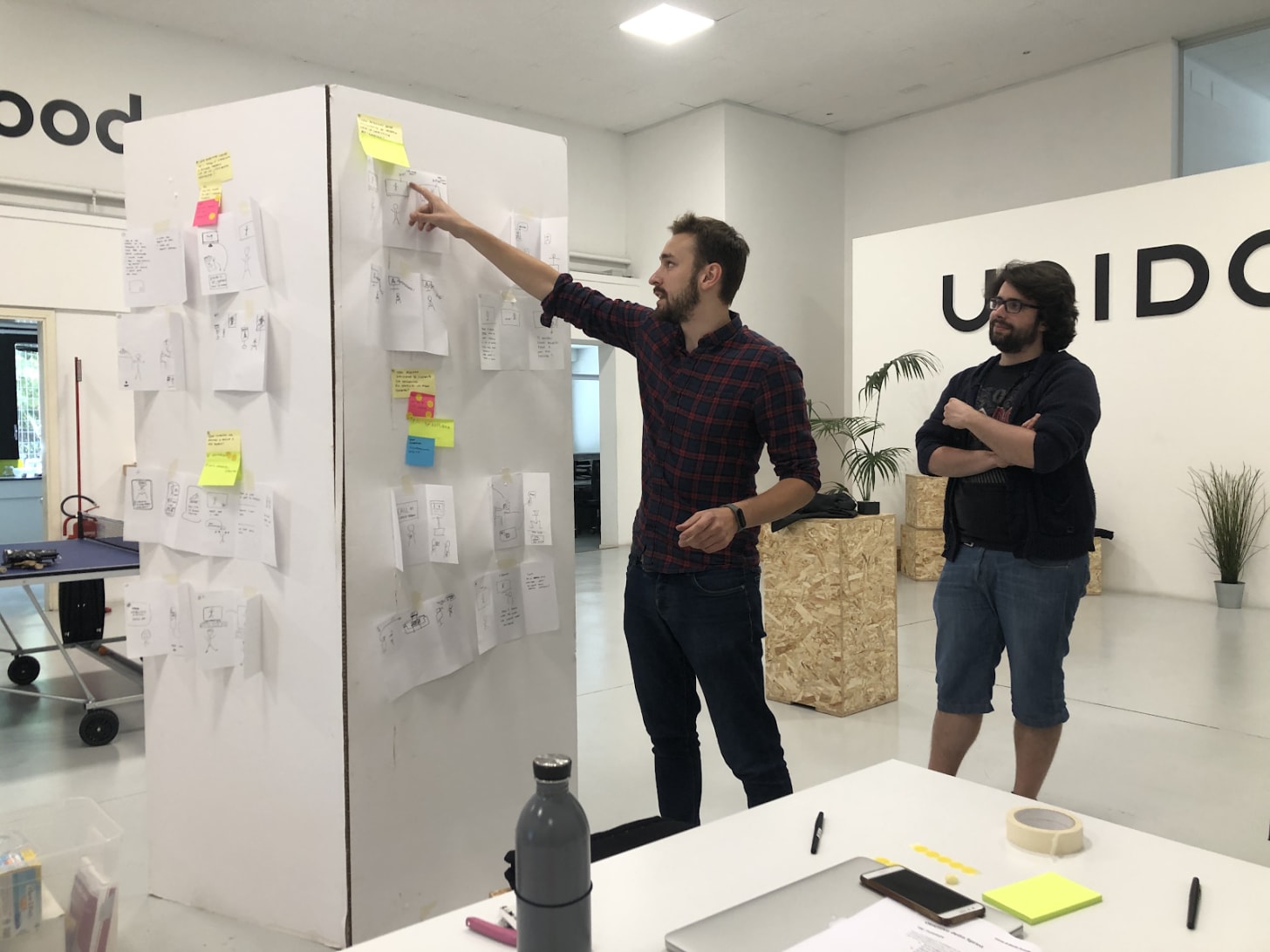 Uqido team planning the prototype